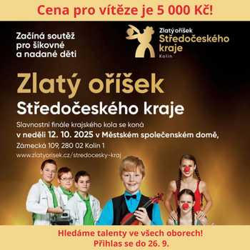 Zlatý oříšek reklama 2025 FB čtverec 350 x 350 px